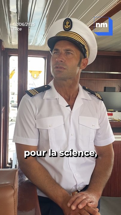 Il vient d'accoster à Nice... On vous fait découvrir le Téthys II, un navire qui fait de la recherche en Méditerranée