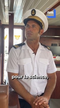 Il vient d'accoster à Nice... On vous fait découvrir le Téthys II, un navire qui fait de la recherche en Méditerranée