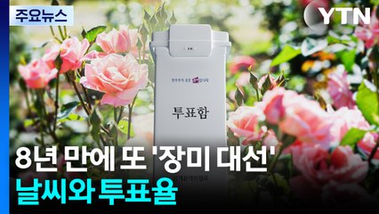 8년 만에 또 '장미 대선'...날씨와 투표율 / YTN