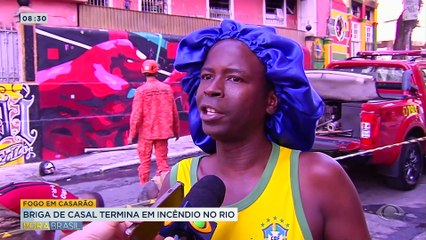 Incêndio que destruiu casarão no Rio foi motivado por briga de casal