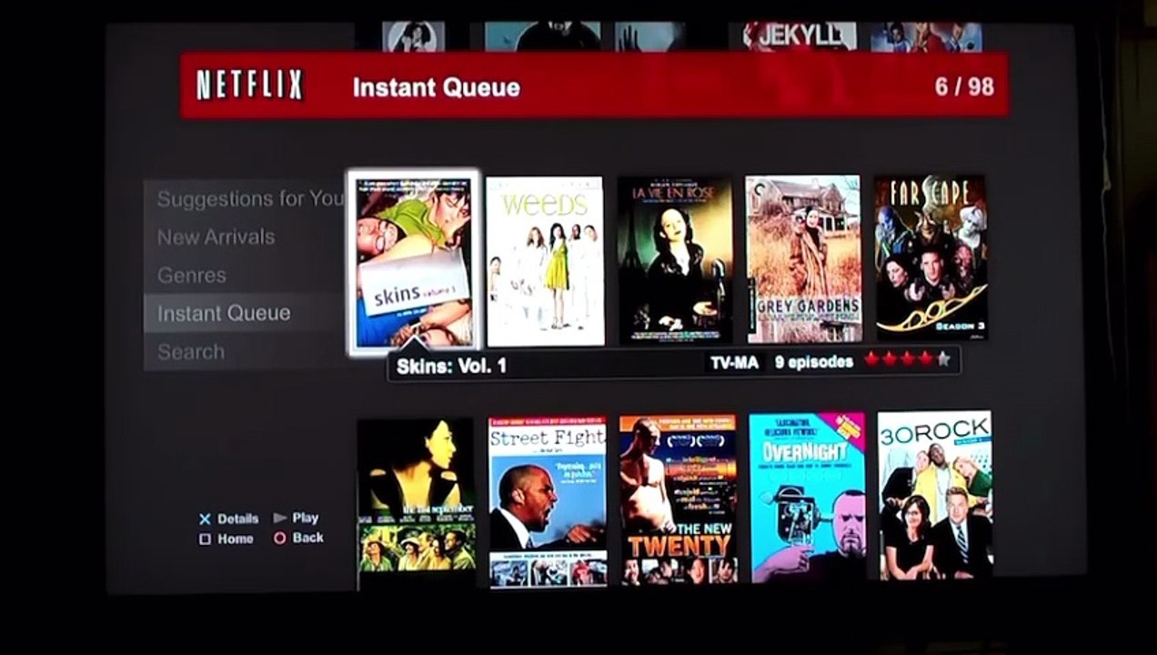 Netflix Instant on PS3