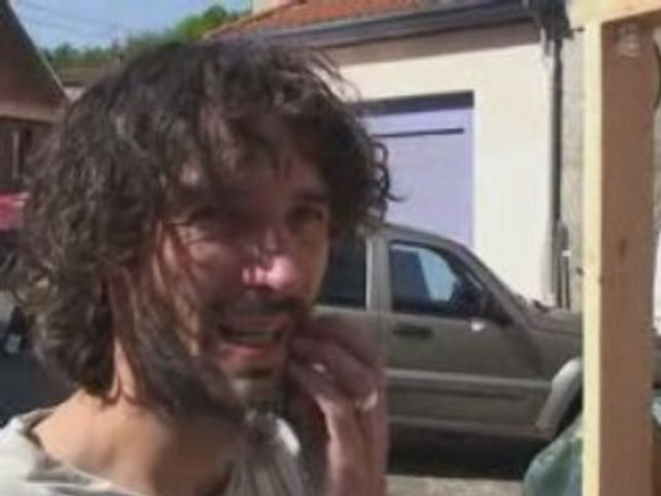 Mur en paille enduit terre