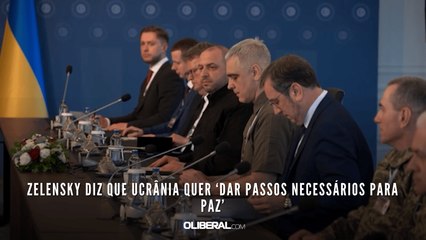 Zelensky diz que Ucrânia quer ‘dar passos necessários para paz’