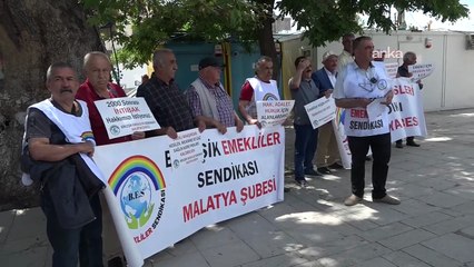 Malatya'da emeklilerden açıklama: 4 bin lira, gecikmiş fatura ödemeye yetiyor