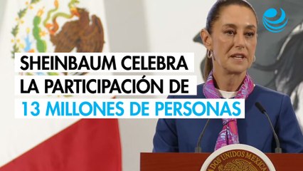 Sheinbaum celebra la participación de 13 millones de personas en la elección al Poder Judicial