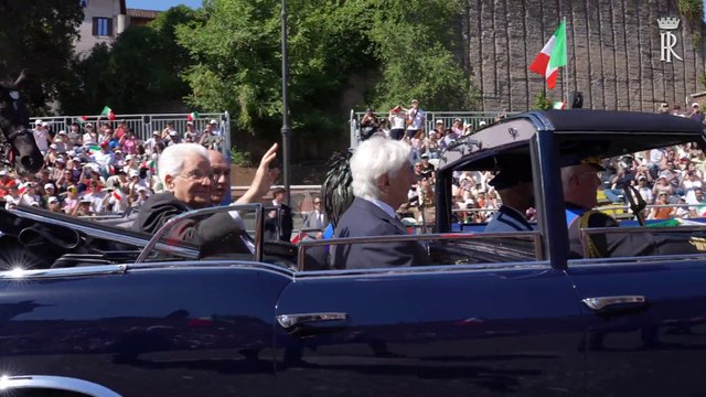 2 Giugno, Mattarella alla parata militare ai Fori Imperiali