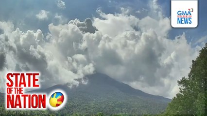 Bulkang Kanlaon, nagbuga ng makapal na abong lagpas 1KM ang taas | SONA