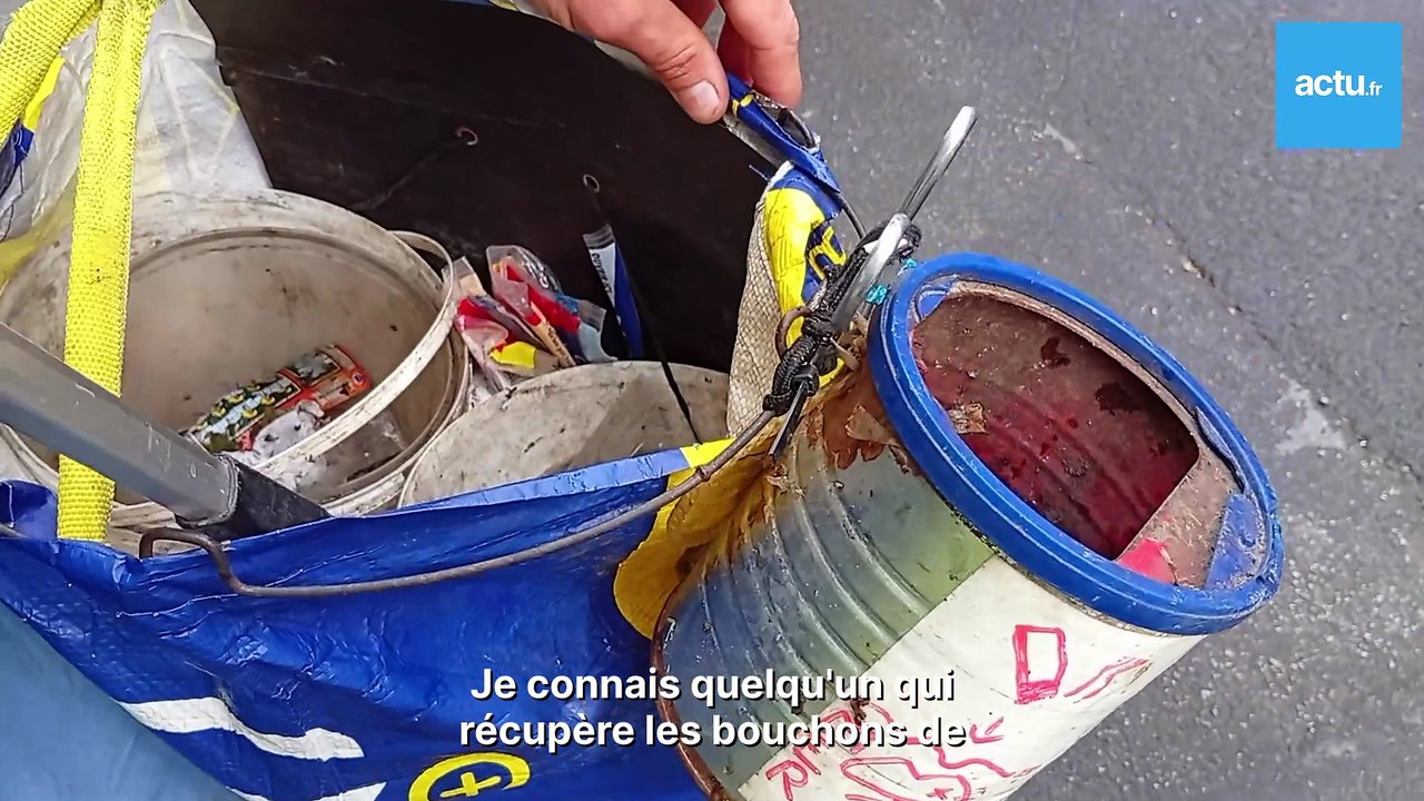 A Brest Benoît ramasse les megots dans les rues