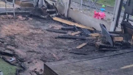 Staffordshire woman shares distressing aftermath of unexplained garden fire