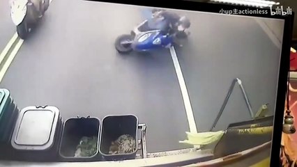 Une façon risquée de jeter ses poubelles