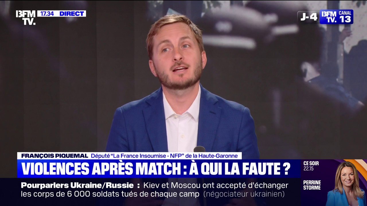 Violences après la victoire du PSG: "Manifestement, c'est un échec de la part de Monsieur Retailleau et de Monsieur Darmanin", accuse François Piquemal, député LFI
