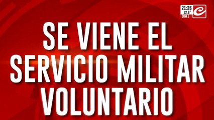 Se viene el servicio militar voluntario: será para jóvenes entre 18 y 25 años