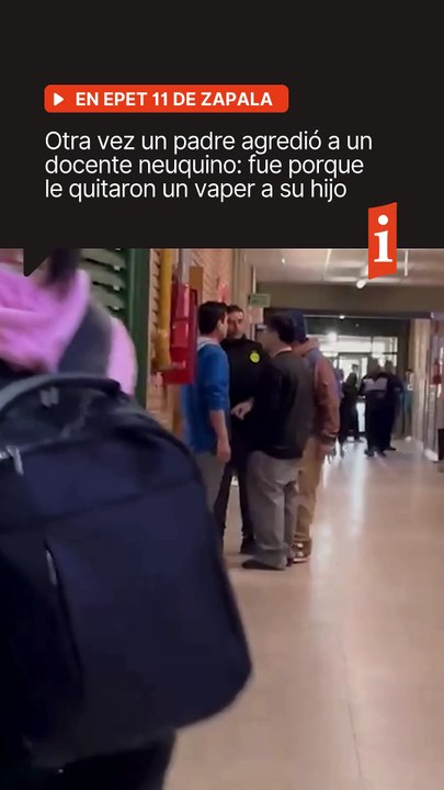 😡 Otra vez un padre agredió a un docente neuquino: fue porque le quitaron un vaper a su hijo.