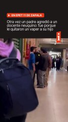 😡 Otra vez un padre agredió a un docente neuquino: fue porque le quitaron un vaper a su hijo.