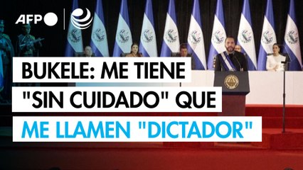 Bukele asegura que le tiene "sin cuidado" que lo llamen "dictador"