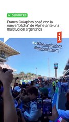 🏎️ Colapinto posó con la nueva “pilcha” de Alpine ante una multitud argentina