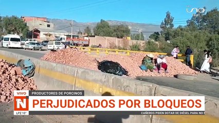 Productores porcinos perjudicados por bloqueos
