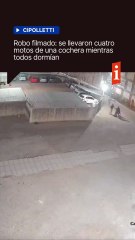 🔓 Mientras todos dormían, entraron al estacionamiento del barrio 400 Viviendas de Cipolletti y se llevaron cuatro motos como si nada.
