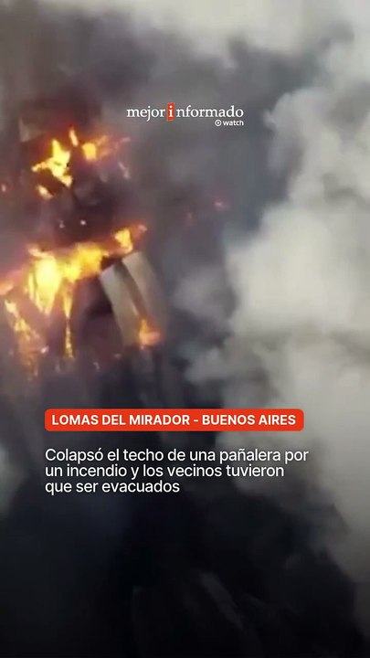 🚒 Incendio en una pañalera: colapsó el techo y evacuaron a los vecinos