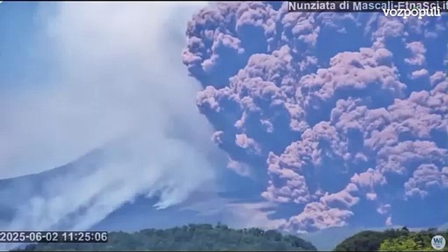 Nuevas imágenes del volcán Etna tras entrar en erupción