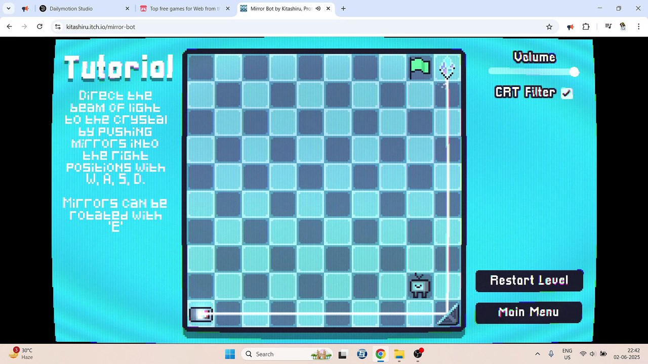 Mirror Bot - Gameplay (itch.io)