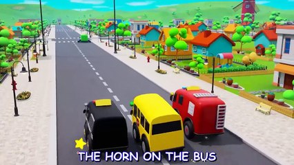 Wheels On The Bus Go To Town _ Nursery Rhymes & Kids Songs - Baby Car Songs TV