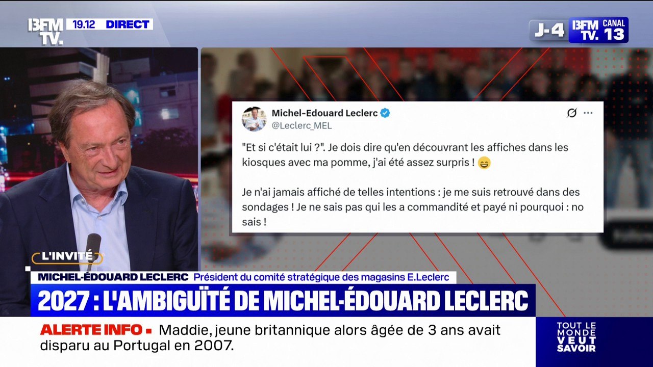 "Ce qui me plaît c'est le terrain": Michel-Édouard Leclerc réfute une potentielle candidature pour l'élection présidentielle de 2027