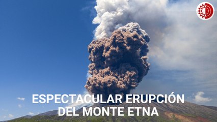 Espectacular erupción del Monte Etna en Italia
