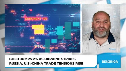 Gold Jumps 2% As Ukraine Strikes Russia, U.S.-China Trade Tensions Rise