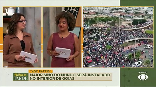 Maior sino que badala do mundo é instalado em igreja Goiás | Melhor da Tarde