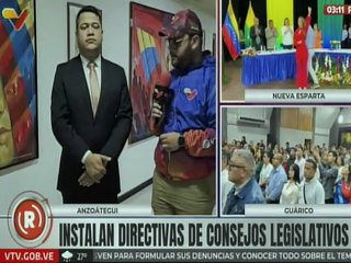 Realizan instalación de la nueva directiva del Consejo Legislativo de Anzoátegui