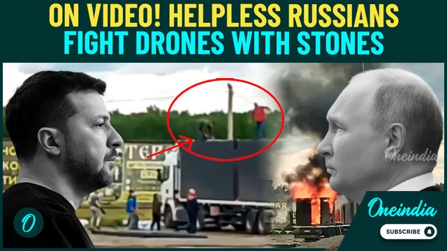 WATCH: Russian Civilians To Be Rewarded For Attacking Ukrainian Drones With Stones | Viral Video