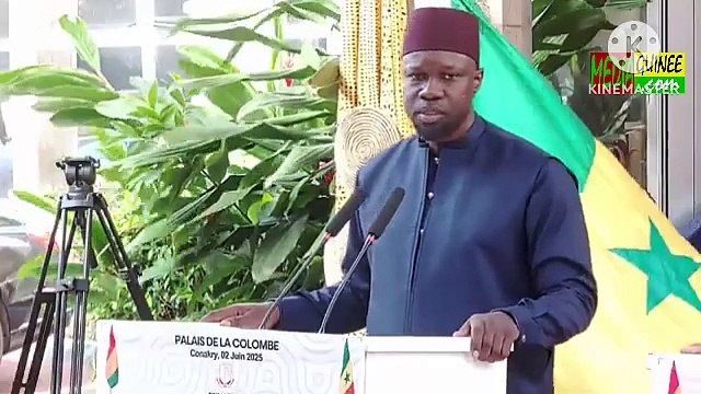 🟠 Point de presse conjoint des Premiers ministres de la Guinée et du Sénégal dans le cadre de la visite d’amitié et de travail de M. Ousmane SONKO à Conakry.