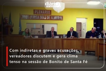 Com indiretas e graves acusações, vereadores discutem e gera clima tenso na sessão de Bonito de Santa Fé