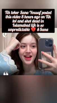 Tiktoker Sana yousaf shot dead in islamabad G13 today #tiktoker #sana #sanayousaf #sanavideos #sanayousafmurder #murder #shot #death #dead #islamabad #breaking #news #update