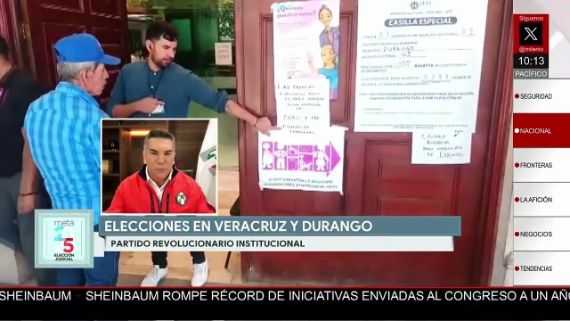 Alejandro Moreno comenta los resultados de la elección judicial en Veracruz y Durango