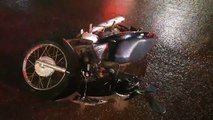 Acidente entre Prisma e moto deixa mulher ferida no Santa Cruz