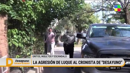 Leopoldo Luque agrede a un cronista de América.