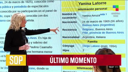 👀 QUIÉN ES YANINA LATORRE SEGÚN WIKIPEDIA