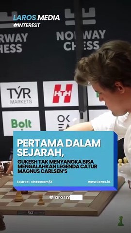 Pertama Dalam Sejarah Catur, Gukesh Taklukkan Magnus Carlsen's Untuk Pertama Kalinya