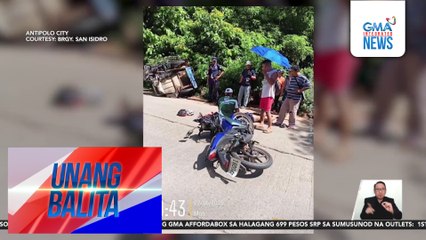 Motorcycle rider, patay matapos sumalpok sa tricycle; tricycle driver at kaniyang pasahero, sugatan | Unang Balita
