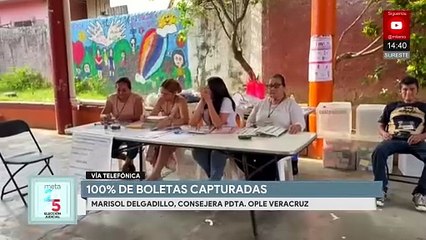 OPLE Veracruz termina conteo preliminar; reporta 49.48% de participación ciudadana