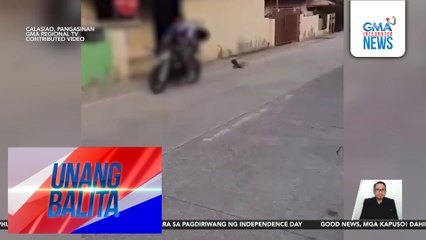Huli-cam – Aso, itinali sa motorsiklo at kinaladkad | Unang Balita