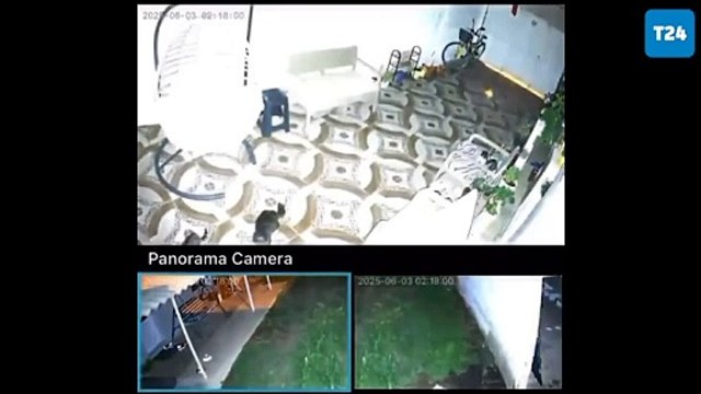 Akdeniz ve Ege'de hissedilen 5,8 büyüklüğünde korkutan deprem Muğla'da bir güvenlik kamerasına böyle yansıdı