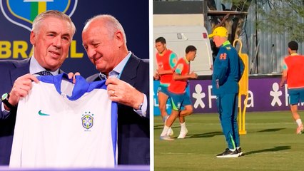 Ancelotti ya tiene su primer entrenamiento con la selección de Brasil