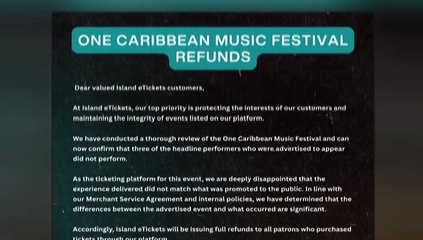 ISLAND E TICKET OFFERS FULL REFUND TO PATRONS
