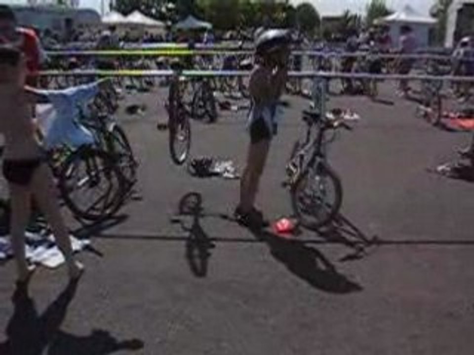 Tri Pontault Combault, transition Natation/Vélo