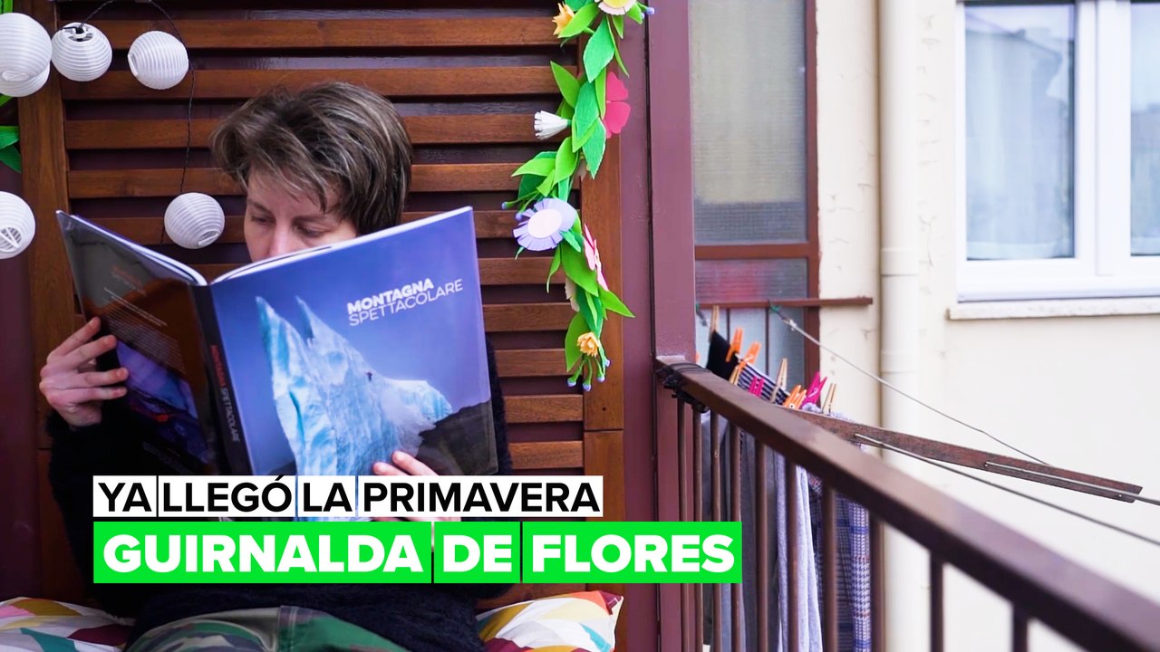 Ya llegó la primavera: guirnalda de flores