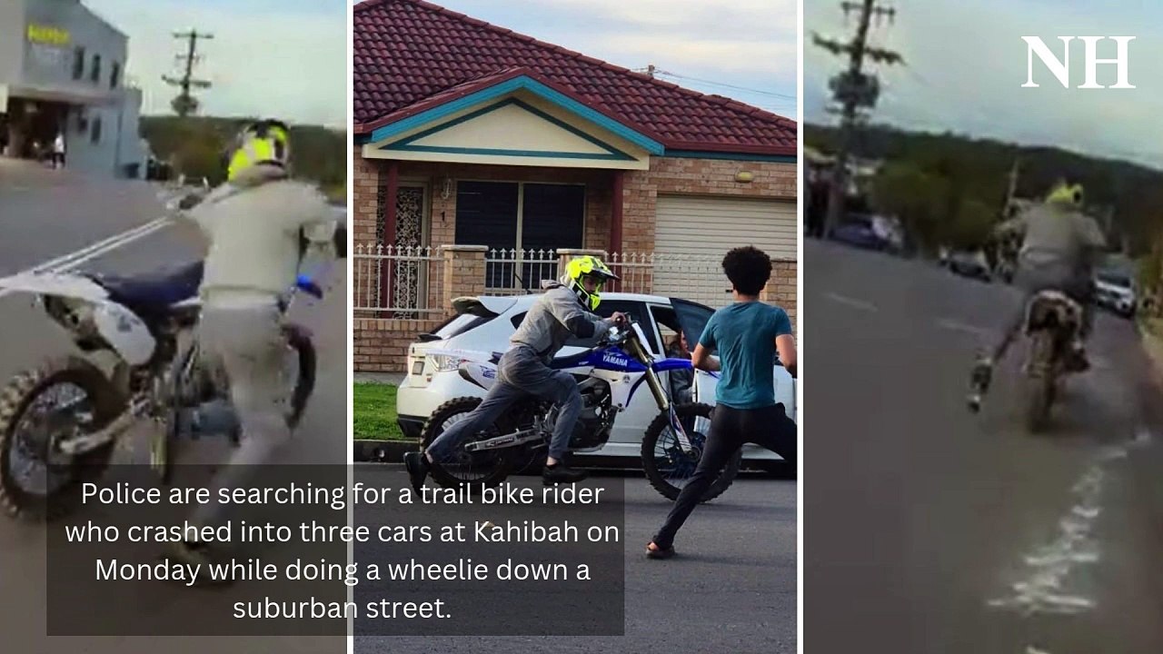 Trail bike chaos in Kahibah