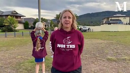 Damaged Netball Courts in Thirroul